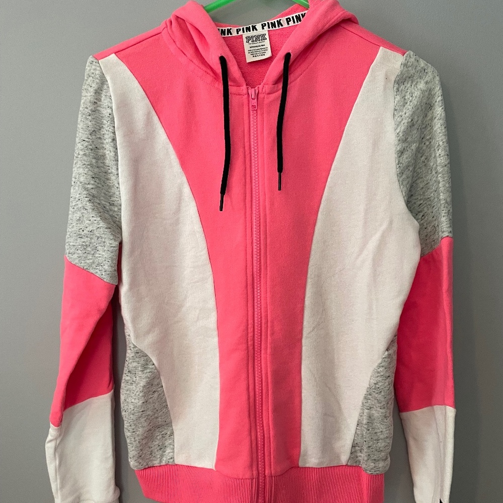 Victoria’s Secret PINK Women’s Hoodie Zip Up Jacket size Small